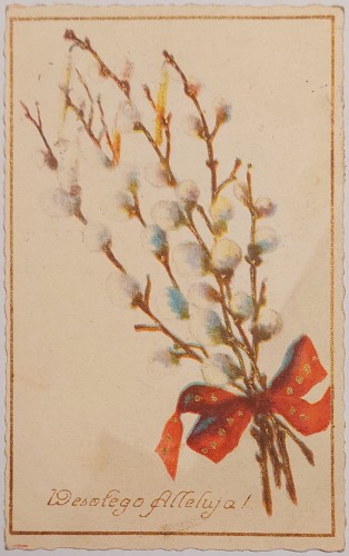 Wesołego Alleluja Karta okolicznościowa [pocztówka / przed 1939]