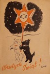 Wesołych Świąt proj. Karol Ferster [Charlie] Zw. Opieki nad Zwierzętami [pocztówka / przed 1939]