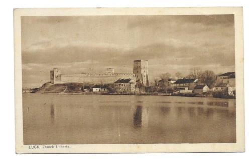 Łuck [Луцьк, Łućk / Ukraina, obw. wołyński] Zamek Lubarta [pocztówka / przed 1939]