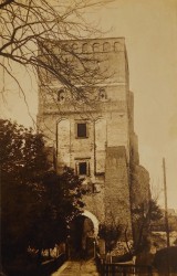 Łuck [Луцьк, Łućk / Ukraina, obw. wołyński] Brama wjazdowa do Zamku [pocztówka / przed 1939] 