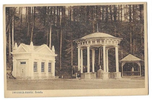 Iwonicz Zdrój Źródła [pocztówka przed 1939]