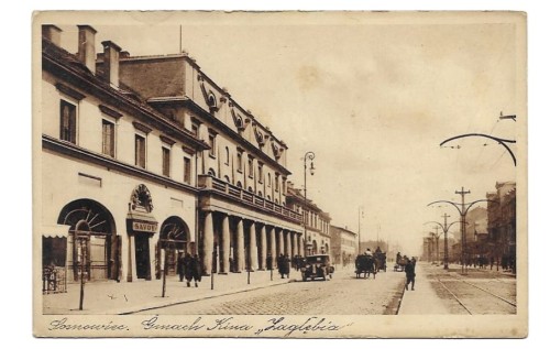 Sosnowiec Gmach Kina Zagłębia [pocztówka przed 1939]