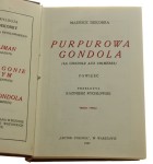 Purpurowa gondola powieść Maurice Dekobra [1927]