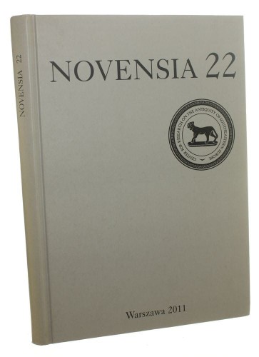 Novensia 22 Studia i materiały pod redakcją naukową Piotra Dyczka (2011)