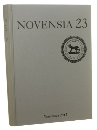 Novensia 23 Studia i materiały pod redakcją naukową Piotra Dyczka (2012)