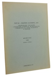 Novae - sektor zachodni 1970 Sprawozdanie tymczasowe z wykopalisk ekspedycji archeologicznej UAM Oprac. Andrzej Biernacki et al. (1973)