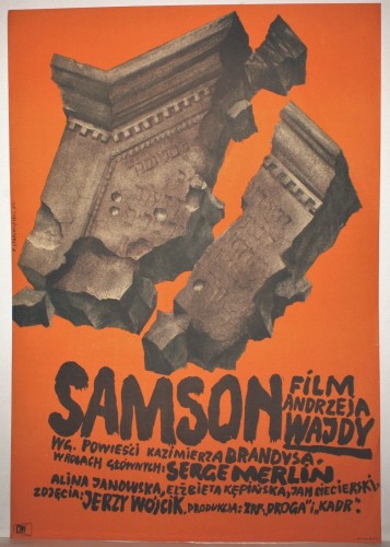 Plakat do filmu Samson Reż. Andrzej Wajda Proj. Franciszek Starowieyski (1961)