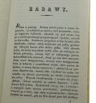 Gry i zabawy różnych stanów w kraju całym lub niektórych tylko prowincyach umieszczony tu kulig czyli szlichtada łowy maszkary muzyka tańce reduty zapusty ognie sztuczne rusałki sobótki Gołębiowski Łukasz [reprint 1831 - 1983]