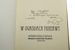 W ogrodach Minerwy Wybór poezji o sztuce Stanisław Leon Popek il. Artur Popek [AUTOGRAF / 2014]