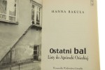 Ostatni bal Listy do Agnieszki Osieckiej Hanna Bakuła [2001]