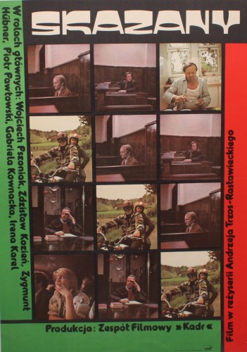 Plakat do filmu Skazany Reż. Andrzej Trzos-Rastawiecki (1975)