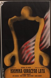 Plakat do filmu Kronika gorącego lata Reż. Jiri Sequens Projekt Rene Mulas (1974)