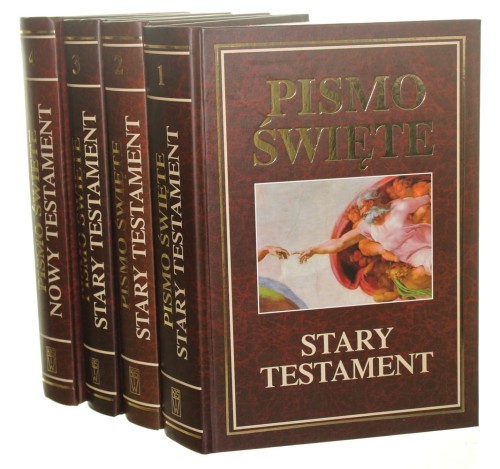 Pismo Święte Starego i Nowego Testamentu t. I-IV [komplet] Oprac. zespół pod red. Michała Petera et al. [2000]