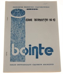 Ursus Serwis Informacyjny nr 19 31 październik 1988 Zrzeszenie Przemysłu Ciągnikowego Ursus [BOiNTE Branżowy Ośrodek  Informacji Naukowej Technicznej i Ekonomicznej]