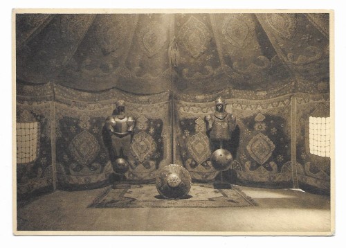 Kraków Wawel Zamek Królewski Namiot turecki z pod Wiednia [pocztówka lata 30.]