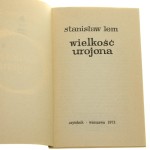 Wielkość urojona Stanisław Lem [WYDANIE PIERWSZE / 1973]