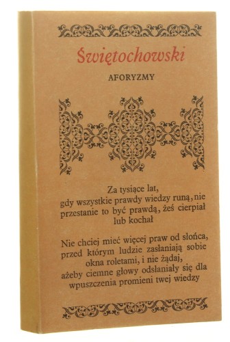 Aforyzmy Aleksander Świętochowski [Biblioteczka Aforystów / 1979]