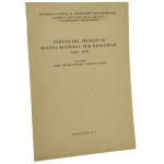 Inwentarz archiwum miasta Kleparza pod Krakowem 1366-1794 oprac. Zofia Wenzel-Homecka i Zbigniew Wojas [1968]