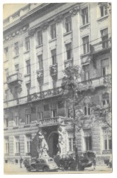 Gmach Głównego Urzędu Pomiarów Kraju Warszawa dzisiejsza Na odbudowę Warszawy [pocztówka ca 1950] 