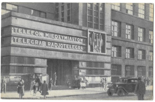 Poczta i Telekomunikacja Warszawa dzisiejsza Na odbudowę Warszawy [pocztówka ca 1950]
