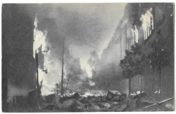 Marszałkowska płonie Warszawa walcząca Na odbudowę Warszawy [pocztówka ca 1950]