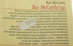 Bar McCarthy'ego Pete Mc Carthy (Książnica Kieszonkowa) (2004)