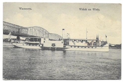 Warszawa. Widok na Wisłę [pocztówka ca 1920]