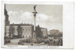 Warszawa Zamek królewski i pomnik Zygmunta III [pocztówka przed 1918]