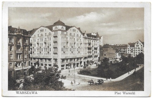 Warszawa Plac Warecki [pocztówka przed 1918]