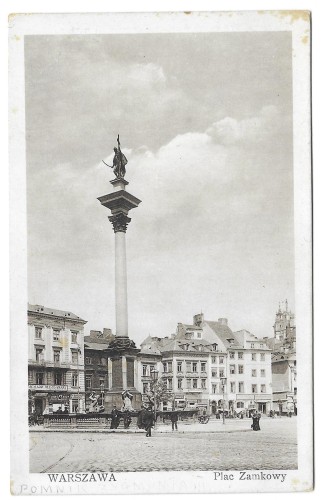 Warszawa Plac Zamkowy [pocztówka przed 1918]
