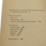 Tragedie Wybór Corneille Pierre, Racine Jean (Seria Biblioteka Klasyki Polskiej i Obcej) (1978)