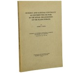 Ecology and Cultural Continuity [Ekologia i ciągłość kulturowa] as Contributing Factors in the Social Organization of the Plains Indians Symmes C. Oliver [1962]