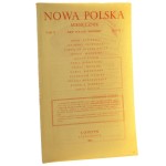 Nowa Polska Miesięcznik tom V zeszyt 1 październik 1945 [Ksawery Pruszyński, Jarosław Iwaszkiewicz, Antoni Słonimski, Julian Tuwim, Zofia Nałkowska, Zofia Kossak]