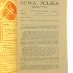Nowa Polska Miesięcznik tom V zeszyt 1 październik 1945 [Ksawery Pruszyński, Jarosław Iwaszkiewicz, Antoni Słonimski, Julian Tuwim, Zofia Nałkowska, Zofia Kossak]