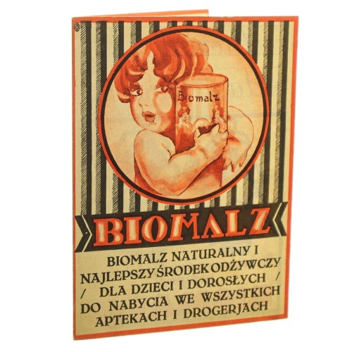 Biomalz naturalny i najlepszy środek odżywczy dla dzieci i dorosłych [FOLDER / ca 1930]