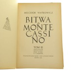 Bitwa o Monte Cassino t. I-III Melchior Wańkowicz [PIERWODRUK / Rzym / 1945-47]