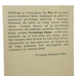Psychologia tłumu Gustave Le Bon [1994]