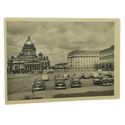 Leningrad [Petersburg] St. Isaac Square [pocztówka / 1965] 