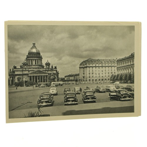 Leningrad [Petersburg] St. Isaac Square [pocztówka / 1965]