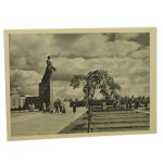 Leningrad [Petersburg] Piskaryovskoye Memorial Cemetery-Museum: statue of Motherland [pocztówka / 1965]