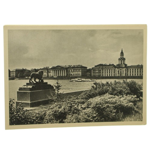 Leningrad [Petersburg] Embankment of the Neva [pocztówka / 1965]