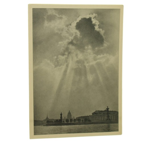 Leningrad [Petersburg] The Neva. Vasilyevsky Island Spit [pocztówka / 1965]