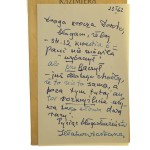 Portrety imion wiersze Kazimiera Iłłakowiczówna [AUTOGRAF I LIST / 1957]