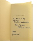 Portrety imion wiersze Kazimiera Iłłakowiczówna [AUTOGRAF I LIST / 1957]