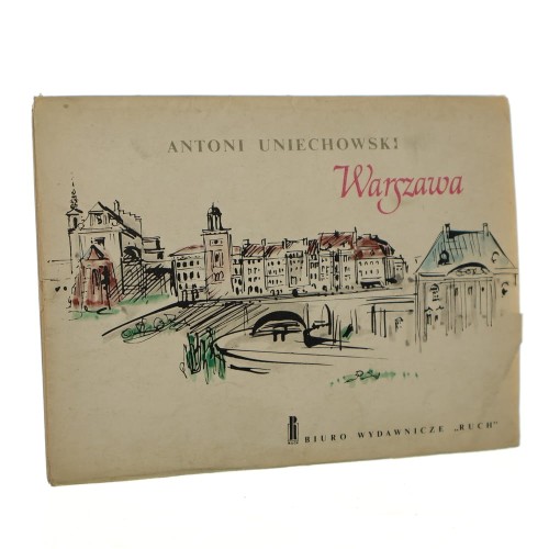 Warszawa [bloczek pocztówek] proj. Antoni Uniechowski [pocztówki / lata 60.]