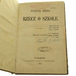 Rzecz o szkole Juliusza Simona tł. z fr. [Alfr. Szczepański] [1866]