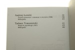 Psychologia w szkole lwowsko-warszawskiej Twardowski Witwicki Baley Błachowski Kreutz Lewicki Tomaszewski Wybór i oprac. Teresa Rzepa [Biblioteka Klasyków Psychologii / 1997]