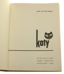 Koty Jan Styczyński [obwoluta i grafika Wiktor Górka] [1960]