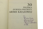 30 Poleska Dywizja Piechoty Armii Krajowej Zbigniew Gnat-Wieteska [AUTOGRAF / 1993]