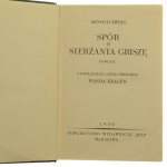 Spór o sierżanta Griszę powieść Arnold Zweig z upoważn. aut. przeł. Wanda Kragen [1930]